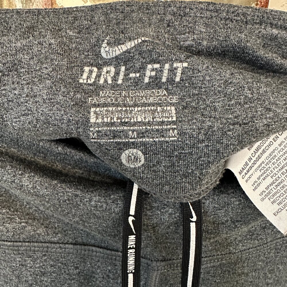 Nike Dri-FIT Running Capri Leggings Gray Size M - Picture 5 of 5